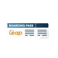 AirLeap travel flying boarding pass airleap Sticker