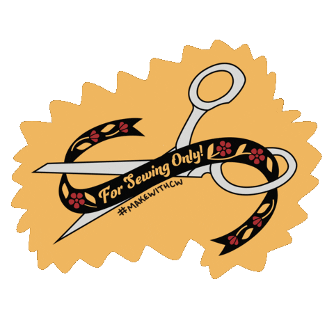 CrystalWhitlowDesign giphyupload handmade project sewing Sticker