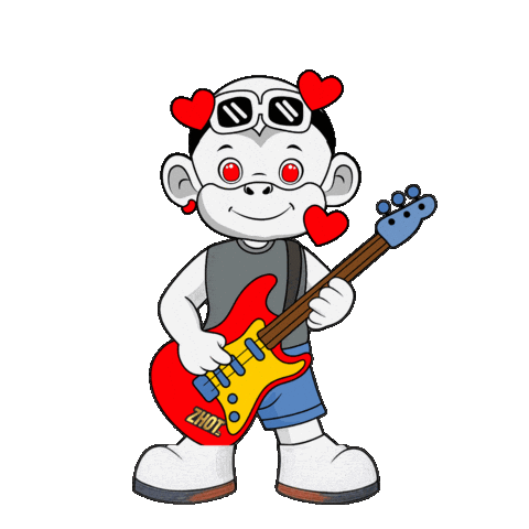 Heart Rock Sticker by Zhot
