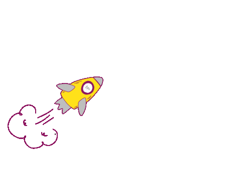 Challenge Rocket Sticker by Simone Abelmann