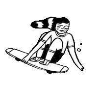 skate skating Sticker by Nissa_mirum