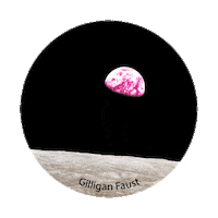 Space Moon Sticker