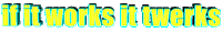bikini It it works it twerks Sticker by AnimatedText