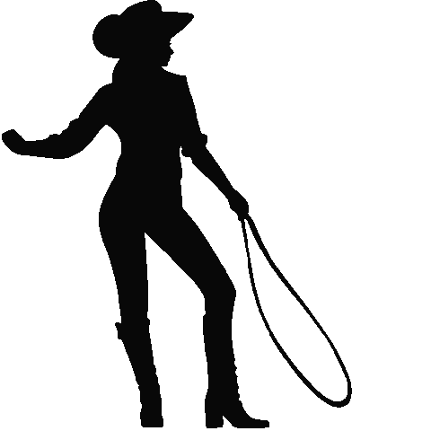 Parmalee giphyupload cowgirl lasso fell in love with a cowgirl Sticker