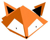 Fox Orange Sticker by OC Diseno Integral