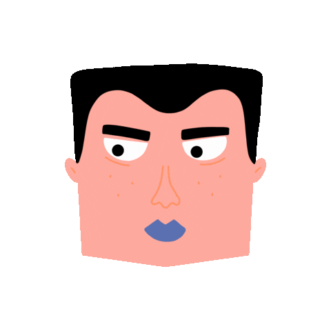 Face Man Sticker