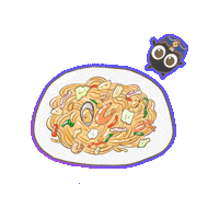 HONGIKDONKATSU seafood olive udon hongikdonkatsu Sticker