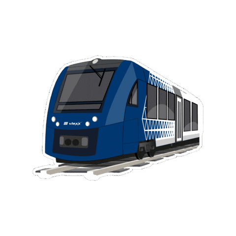 vlexx train reisen blau mainz Sticker