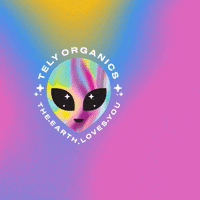 TELYORGANICS alien pastel gradient futuristic GIF
