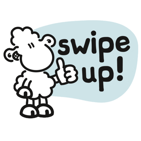 Swipe Up Sticker by SHEEPWORLD AG