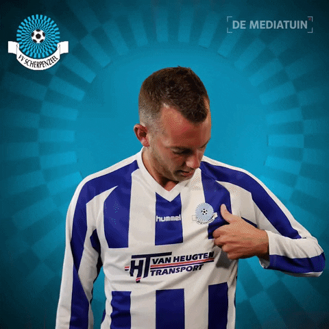 Voetbalvereniging_Scherpenzeel giphyupload voetbal bal blauwwit GIF