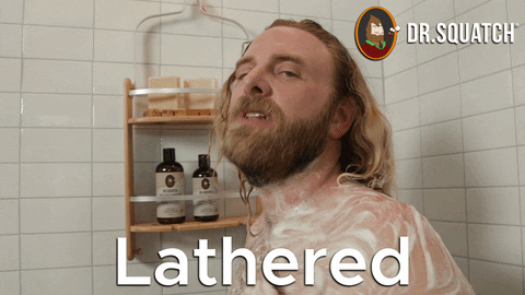 Happy Shower GIF by DrSquatchSoapCo