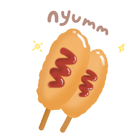 Hot Dog Eating Sticker