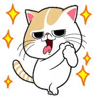 Happy Cat Sticker by Kcomics