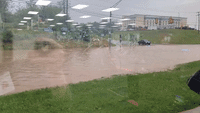 Heavy Rainfall Turns Highway Into River in Northern West Virginia