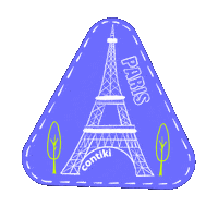 Sticker Paris Sticker by Contiki