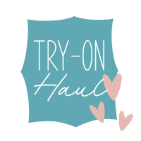 Haul Try On Sticker by Tickled Teal