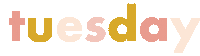 Tuesday Weekday Sticker