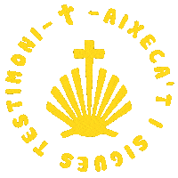 Camino De Santiago Jesus Sticker