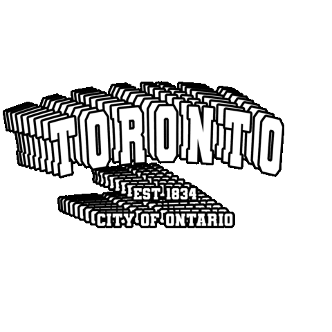 humzadesigns toronto toronto canada city of toronto toronto ontario Sticker