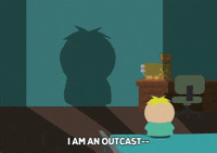 scared butters stotch GIF by South Park 