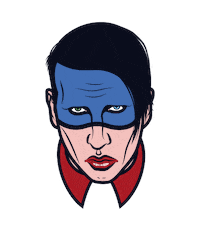 Marilyn Manson Illustration Sticker
