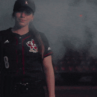 Softball Smile GIF by Louisville Cardinals