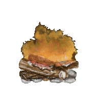 Fire Camping Sticker