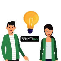 senkatech creative idea ide kreatif Sticker