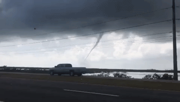 Waterspout Forms Off Florida's Key West