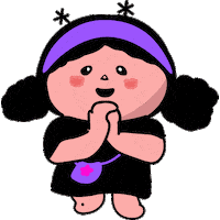 Happy Girl Sticker by Fenbao and Friends