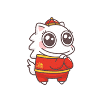Happy Gongxifacai Sticker by Creative Unicorn