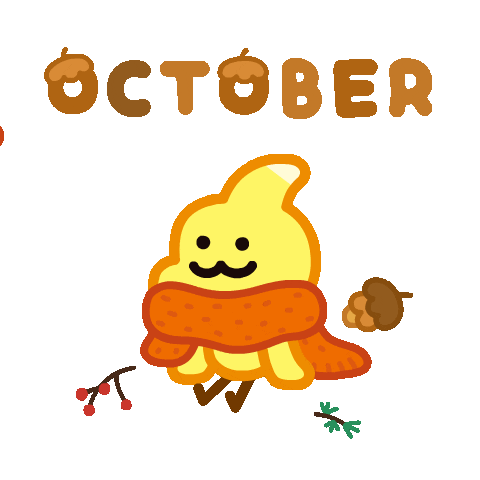 Happy Its Fall Sticker by DINOSALLY