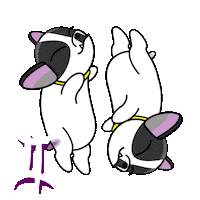Goat_Animation happy dog yes no Sticker