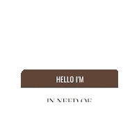 Utterlyhuman name tag moral support utterly human Sticker