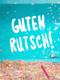 Guten Rutsch New Year GIF by scholzydesign