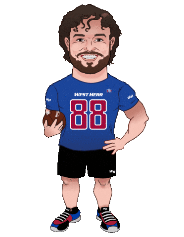 Football Josh Sticker by West Herr