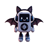 Happy Bat Wings Sticker by UJFM