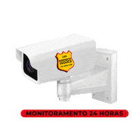 Sossegsolucoes camera Cuidado seguranca balao Sticker