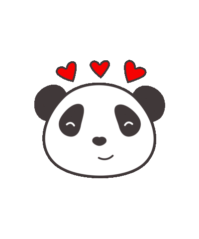 Hearts Sticker by Pandabox