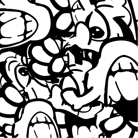 Big Eyes Art GIF by michael a. salter