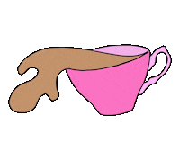 Coffee Tea Sticker by 1900BADDEST