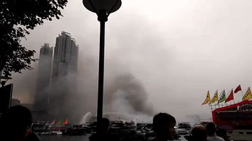 Huge Fire Destroys Boats At Hong Kong Typhoon Shelter