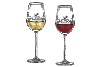 Drink Up Red Wine Sticker by Peltzer Farm and Winery