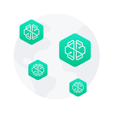 SwissBorg giphyupload cyborg swissborg justsendit Sticker