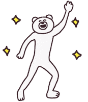 Happy Aww Sticker by takadabear