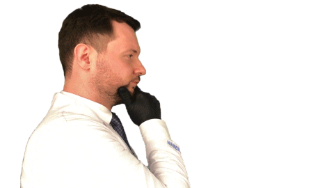 Thinking Doctor Sticker by Kahraman Ortodonti