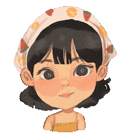 Girl Blink Sticker