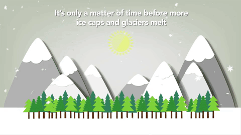 climate change melting ice caps GIF