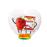 receitasamafil amor tapioca morango amafil Sticker
